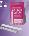 Disposable white files for straight nail file on a soft foam layer EXPERT 20 180 grit (30 pcs)- DFE-20-180w