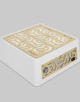 ULKA Desktop Nail Dust Collector Premium White and Gold, 52W