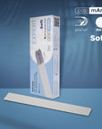 White disposable papmAm files for straight nail file (soft base) Staleks Pro Expert 20, 100grit (30 pcs)-DFCE-20-100w