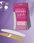 White disposable files for crescent nail file (soft base) Staleks Pro Expert 40, 180 grit (30 pcs)-DFE-40-180w