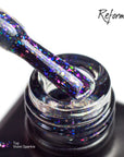 Gel Polish - Top Violet Sparkle, 10 ml