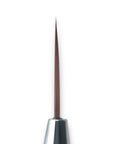 Double-sided brush for decorations, brush for gel, gel polish, cover base and thin lines with ferrule, 2in1 brush (Oval 10 / Liner 11 mm)