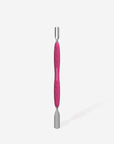 Manicure pusher with silicone handle “Gummy†UNIQ 10 TYPE 1 (wide rounded pusher + narrow rounded pusher)