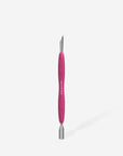 Manicure pusher with silicone handle “Gummy†UNIQ 10 TYPE 2 (narrow rounded pusher + slanted pusher)