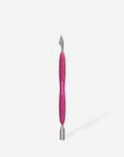 Manicure pusher with silicone handle “Gummy†UNIQ 10 TYPE 3 (narrow rounded pusher + hatchet)