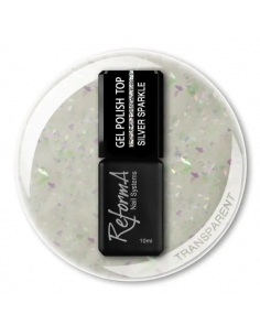 Gel Polish – Top Silver Sparkle, 10ml 2