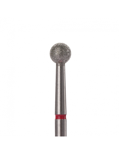 Cuticle drill bit ball red 4mm-DD2504D