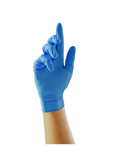 Powder Free Nitrile Gloves Blue- Pack of 100