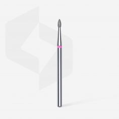 Diamond nail drill bit, pointed “bud” , red, head...