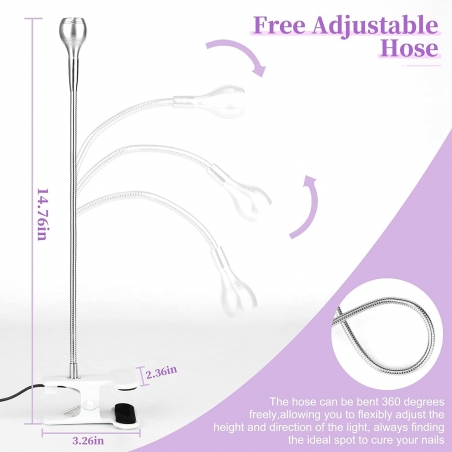 UV LED Nail Lamp - Silver