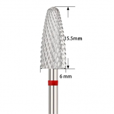 Gel/Acrylic drill bit removal red C225013