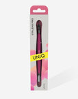 Manicure pusher Gummy with silicone handle UNIQ 10 TYPE 4.2 (rounded narrow pusher and bent blade)- PQ-10/4.2