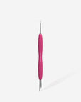 Manicure pusher Gummy with silicone handle UNIQ 11 TYPE 2 (beveled and loop pusher)-PQ11/2