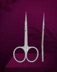 SX-21/2m Cuticle scissors with hook Staleks Pro Exclusive 21 Type 2 (Magnolia)