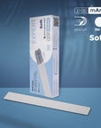 White disposable papmAm files for straight nail file (soft base) Staleks Pro Expert 20, 150 grit (30 pcs)-DFCE-20-150w