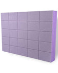 Nail file buffer 120/120 violet rectangular, 50 pieces