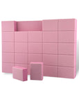 Nail file buffer 100/180 rose rectangular, 50 pieces