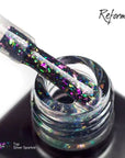 Gel Polish - Top Silver Sparkle, 10 ml